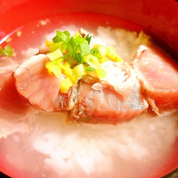 簡単夜食 カツオのタタキのゆず茶漬け レシピ 作り方 By ねここ25 楽天レシピ 簡単夜食 カツオのタタキのゆず茶漬け レシピ 作り方 By ねここ25 楽天レシピ